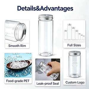 Siebdruck Leere Lebensmittelgeeignete 50ml Shot <span class=keywords><strong>Rum</strong></span> Whiskey Mini Plastik Patron Tequila Wein Likör Schraubverschluss PET-Flasche - Product Image 2