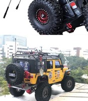 Antenne décorative en métal pour voiture RC, fil de signal pour camion tout-terrain RC 1/10, pièces de simulation et d'amélioration de la carrosserie