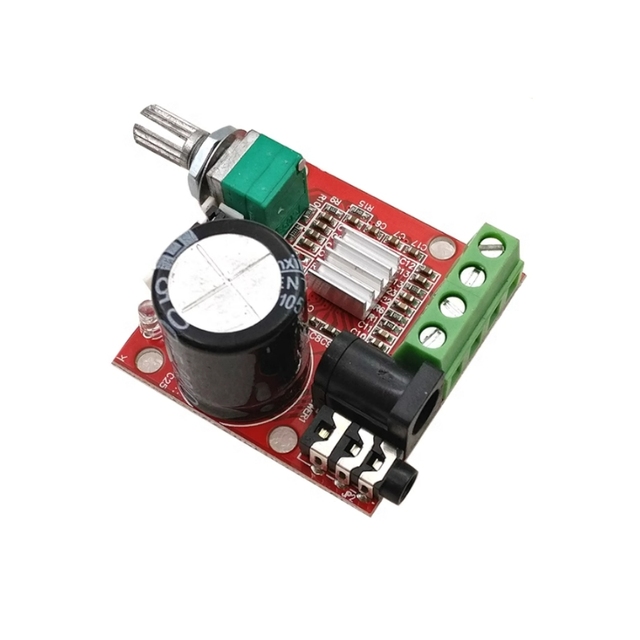 PAM8610 Mini Stereo AMP Audio amplifier Board Digital Portable Amp Module 10W+10W Dual Channel Amplifier Class-D 12V DC