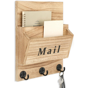 Почта и ключи имеют <span class=keywords><strong>2</strong></span> слота для почтового органайзера и <span class=keywords><strong>3</strong></span> крючка с кронштейнами для замочной скважины - Product Image 5