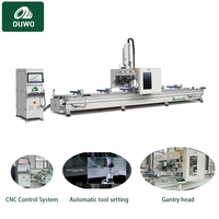 Centre d'usinage CNC à portique OUWO pour profilés de fenêtres et de portes en aluminium avec structure de base en acier, usinage robuste 6520 mm