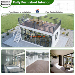 <span class=keywords><strong>Maison</strong></span> conteneur préfabriquée modulaire 20 pieds, extensible, avec structure en acier, maisonnette portable pliable, espace de rangement spacieux avec étagères - Product Image 3