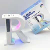 Lonvel Fabriek Direct Prijs 3 In 1 Draadloze Oplader Bureau Nacht R-Lamp Draadloze Oplader Led Lamp Natuurlijk Licht Met Rgb Licht
