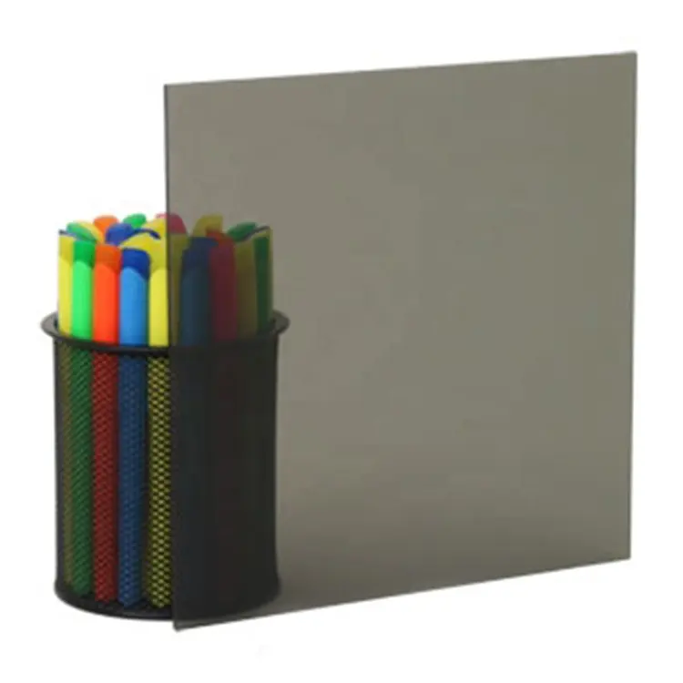 1/8" inch thick 12x12" grey smoked plexi glass acrylic sheets