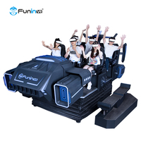 Système de cinéma intérieur VR Funin 9dVR à 6 places Dark Mars avec machine Super Armor