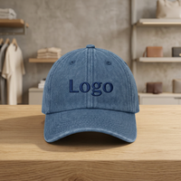 Casquette de baseball en denim de haute qualité à 6 panneaux, broderie personnalisée, Thaïlande
