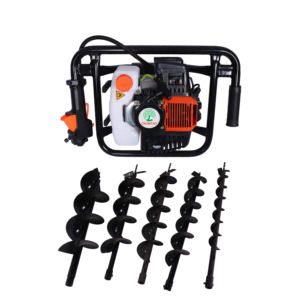 ヘビーデューティーガソリン2ストロークDIYアースオーガー<span class=keywords><strong>62CC</strong></span> 2.5KW 48.97ft-lbトルク植樹掘削機グランドドリル100-300mm - Product Image 6