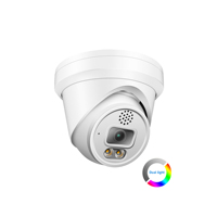 Cámara de Seguridad IP PoE Tipo Torreta Inteligente de 6MP con Doble Luz ColorVu, Visión Nocturna en Color, Detección de Personas/Vehículos por IA, Audio Bidireccional y Ranura SD, Compatible con NDAA OEM