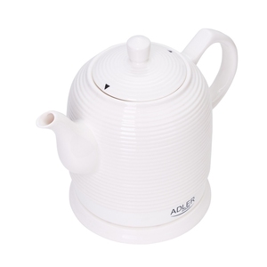 Adler 1,2 L 1500W Bollitore elettrico in ceramica portatile Bollitore in vetro per uso domestico da cucina per uso alberghiero con funzione "tenere caldo" - Product Image 1