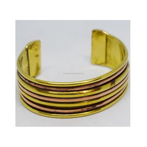 Vintage 1990 Arkansas Victorian Muslim Snake Shape tribal <b>copper</b> wristband Bracelet Gold Matte Finish Stone <b>Bangle</b> Jewelry - Product Image 4