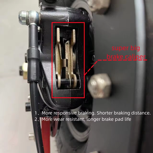 Scooter Eléctrico Plegable de Alto Rendimiento R8 72V 40-100Ah con APP NFC, Freno de Disco Hidráulico Opcional, Neumáticos de 13/14 Pulgadas - Product Image 4