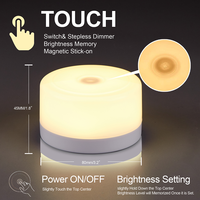 Lámpara Led inteligente para habitación interior, luz nocturna con Sensor de movimiento, recargable por Usb