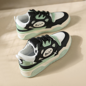 2024รองเท้าส้นตึกสีขาวสำหรับผู้หญิงรองเท้าลำลองส้นหนาแนวสปอร์ตรองเท้าลำลองทันสมัยทันสมัย - Product Image 5