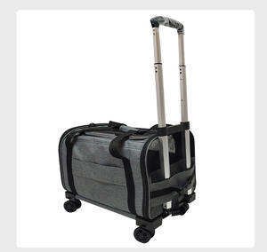 Sac de transport <span class=keywords><strong>pour</strong></span> animaux de compagnie, <span class=keywords><strong>petit</strong></span> <span class=keywords><strong>chien</strong></span> et chat, approuvé par les compagnies aériennes, motif uni, côtés souples, valise de voyage, fermeture éclair, fibre, <span class=keywords><strong>poussette</strong></span> - Product Image 5