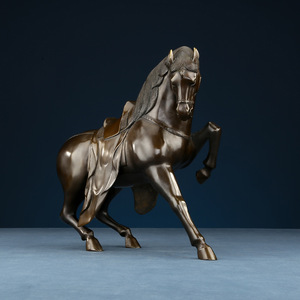 Figura de Caballo General de Latón de Copper World, Hecha a Mano, Decoración para el Hogar u Oficina, Regalo - Product Image 2