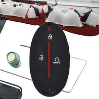 Housse de clé de voiture en silicone à 2 boutons pour Honda Accord Civic CR-V Jazz FRV, résistante aux rayures et légère