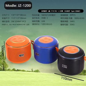 Enceinte Bluetooth sans fil JZ-1120, lecteur audio portable avec lumière LED RGB en forme de colonne, enceinte de karaoké d'extérieur pour discours - Product Image 2