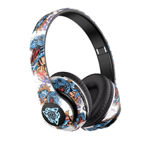 P35 Headphone nirkabel lipat, Headphone Bluetooth 5.3 bercahaya LED Bass kuat kualitas tinggi