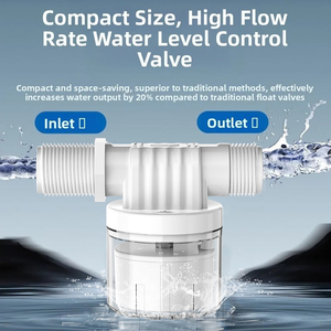 Van điều khiển mực nước tự động nhựa nổi bóng 1/2 \ "3/4 \" 1 \ "van ngắt cho bể nước tháp nước OEM hỗ trợ - Product Image 2