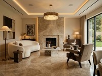 Grande dalle de marbre naturel poli Emperador Light d'Espagne pour plan de travail de cuisine, meuble-lavabo de salle de bain, revêtement mural et carrelage de sol