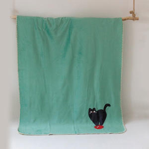 Anpassbare Weiche Doppelseitig Bedruckte 100*140cm Büro Zuhause Sofa Bett Polyester Stoff Fuchspelz Wurfdecke - Product Image 2