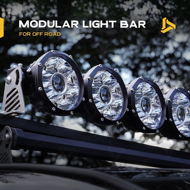 32 Inch Modular Linkable Laser LED Bumper Driving Light Bar for Jeep Wrangler Bronco Tacoma Hilux Ranger Off Road 4X4 Spot Light