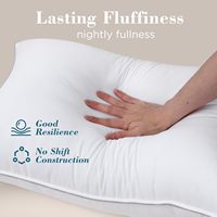 Oreiller de luxe de qualité hôtelière, alternative au duvet, doux, respirant, offrant un soutien optimal, hypoallergénique, pour toutes les saisons