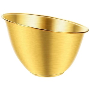 Stainless Steel Vegetable Bucket Silver Gold Color Durable One Piece Home Kitchen Use - Product Image 3