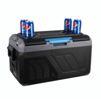 Réfrigérateur-congélateur de voiture électrique à batterie Bluetooth DC 18l, contrôle numérique de la température AC, réfrigérateur à compresseur extérieur pour fruits de mer