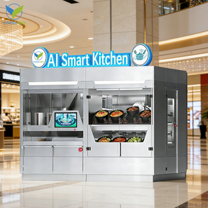 VFresh - Kiosque de restauration rapide intelligent avec assistance automatisée 24h/24 et 7j/7, cuisine robotisée par IA, distributeur automatique - Product Image 3