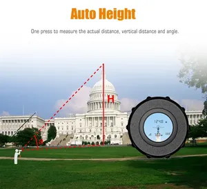 Télémètre <span class=keywords><strong>laser</strong></span> de chasse et de golf GPS Land Measure Meter PF520 IP65 8x longue portée 2000m avec fonction sans fil - Product Image 2