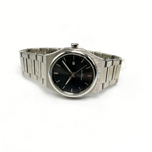 Reloj de Pulsera para Hombre 2025, Minimalista, con Esfera Plateada y Negra, Redondo, de Acero Inoxidable Cepillado, de Cuarzo, Resistente al Agua, para Negocios - Product Image 3