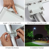 La mejor calidad al aire libre impermeable sensor de movimiento inteligente 10W todo en uno Luz de calle LED solar precio