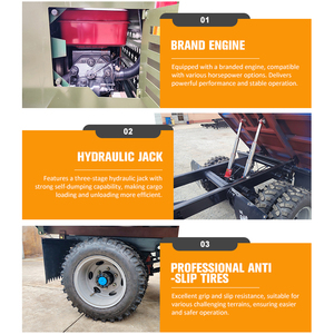Nuovo Veicolo Agricolo Leggero Cinese di Alta Qualità, <span class=keywords><strong>Camion</strong></span> Ribaltabile Diesel a Quattro Ruote per Trasporto - Product Image 6