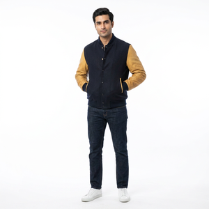 High Quality <b>Men's</b> Wool Varsity <b>Jacket</b> Winter Leather Sleeves Stylish Custom College <b>Baseball</b> CollegeBaseballjacket <b>for</b> <b>men</b> - Product Image 1