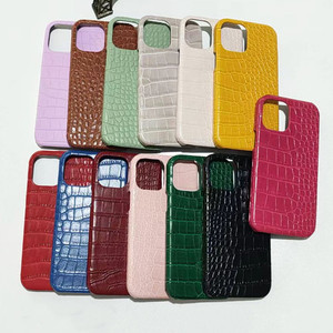 Étui de téléphone en cuir PU pour <span class=keywords><strong>iPhone</strong></span> 16 15 14 13 12 <span class=keywords><strong>11</strong></span> Pro Max XS XR, imprimé <span class=keywords><strong>crocodile</strong></span>, <span class=keywords><strong>coque</strong></span> arrière tendance - Product Image 1