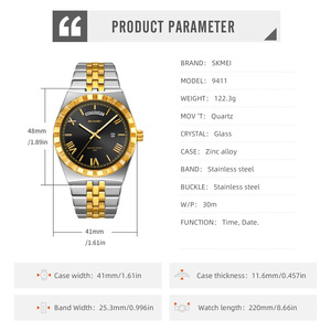 Montre à quartz de luxe pour homme, personnalisable avec logo OEM/ODM, bracelet en acier inoxydable, étanche, style plongeur, tendance, vente en gros - Product Image 6