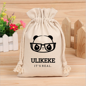 Ulikeke Eco friendly wholesale personalized colorful muslin custom cotton canvas drawstring bag