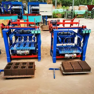 Briques creuses de produit de machines de brique de verrouillage manuel fixe de petit béton pour le prix de machine de moulage de bloc
