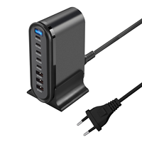 Adaptateur de charge de bureau écologique 600W LED GaN USB C PD3.1 5 ports QC 3.0 SCP, station de charge portable pour joueurs