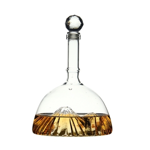 Chai Rượu Vodka Thủy Tinh Borosilicate Tùy Chỉnh Độc Đáo Với Núi - Product Image 3