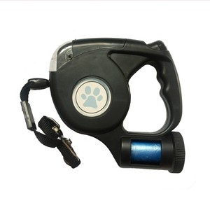 Trela Do Cão Iluminado 4,5 metros Cordão Redondo Flat <span class=keywords><strong>Belt</strong></span> Dog Trela Do Cão Retrátil Automática com Luz com Saco De Lixo - Product Image 2