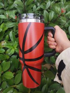 13色40オンススポーツタンブラー昇華タンブラーハンドル付きトラベルステンレス鋼タンブラー野球バットビールカップ - Product Image 4