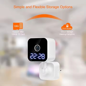 Soket 1080P WiFi Jam kamera, Audio cara deteksi gerakan penglihatan malam mendukung penyimpanan Cloud di dalam ruangan kamera keamanan - Product Image 6