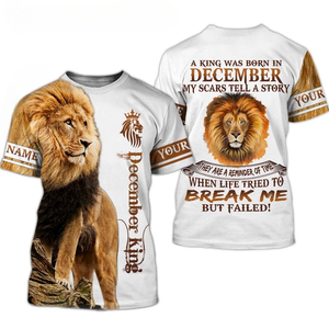 Vente chaude Personnalisé KING <span class=keywords><strong>Lion</strong></span> All Over Print T-shirts Surdimensionné Polyester Sublimation Graphic Tees T-<span class=keywords><strong>shirt</strong></span> pour hommes - Product Image 4