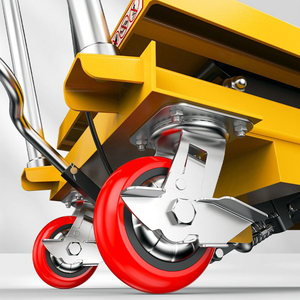 Klein Platform Transportvoertuig Hefplatform Voetbediende Hydraulische Hefkar Platform <span class=keywords><strong>Trolley</strong></span> - Product Image 6