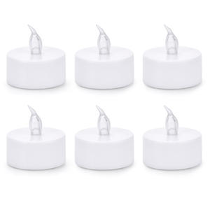 عرض خاص شموع خفيفة للشاي ليد عديمة اللهب شموع بساعة واقعية تعمل ببطارية مضيئة هدية موسمية ومهرجانات - Product Image 1