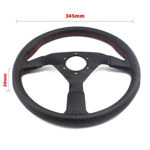 <span class=keywords><strong>Volant</strong></span> sport dérive en cuir 14 pouces modifié V1 modèle 320i personnalité de la voiture dérive style de voiture de sport - Product Image 2
