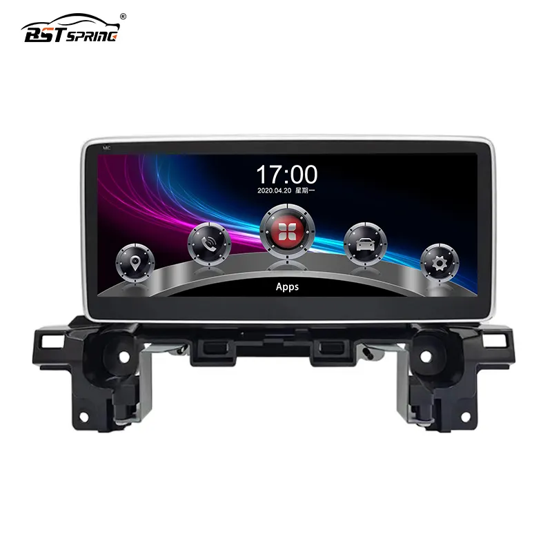 Autoradio Android 10.25/12.3 pouces Navigation GPS Autoradio pour Mazda CX-5 2016-2021 8 + 64/8 + 128 Go avec lecteur DVD Canbus Carplay