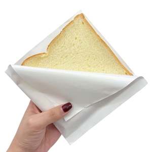 Sacs à sandwich en papier anti-graisse avec logo imprimé personnalisé, double ouverture, recyclables, de qualité alimentaire, pour pizza et lait - Product Image 3